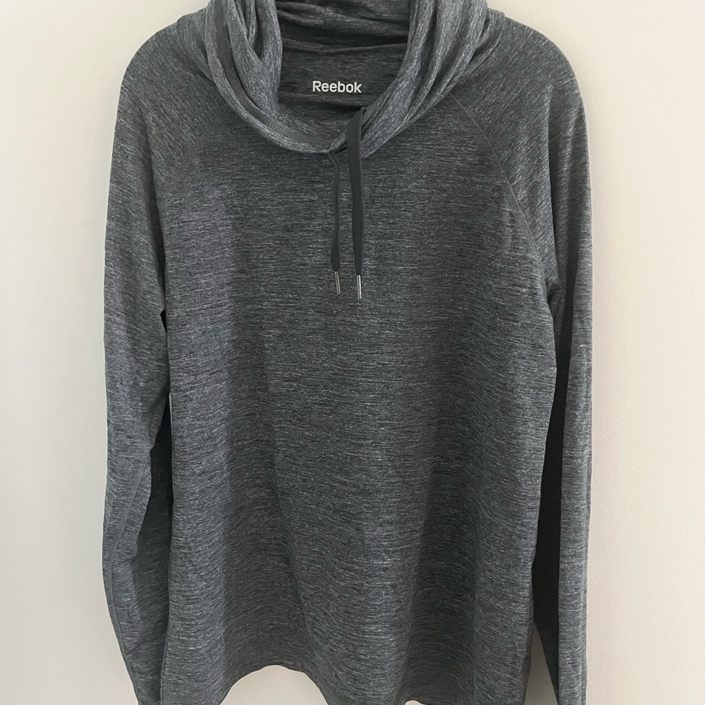 Reebok Charcoal Cowl Neck Hoodie